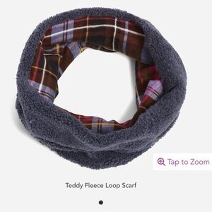 Vera Bradley NWT‎ Thunder Blue teddy fleece loop scarf